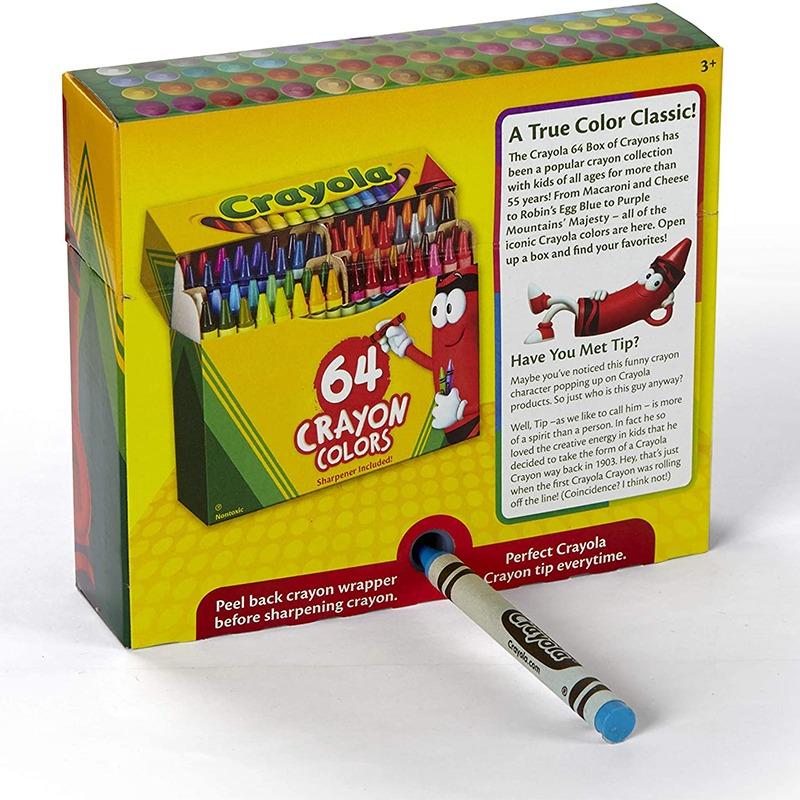 Crayola Crayons Non Peggable - 64 Colors
