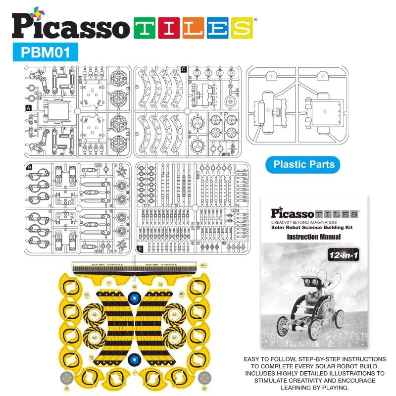 Picasso - 12 in 1 Solar Powered Space Robot Science Kit