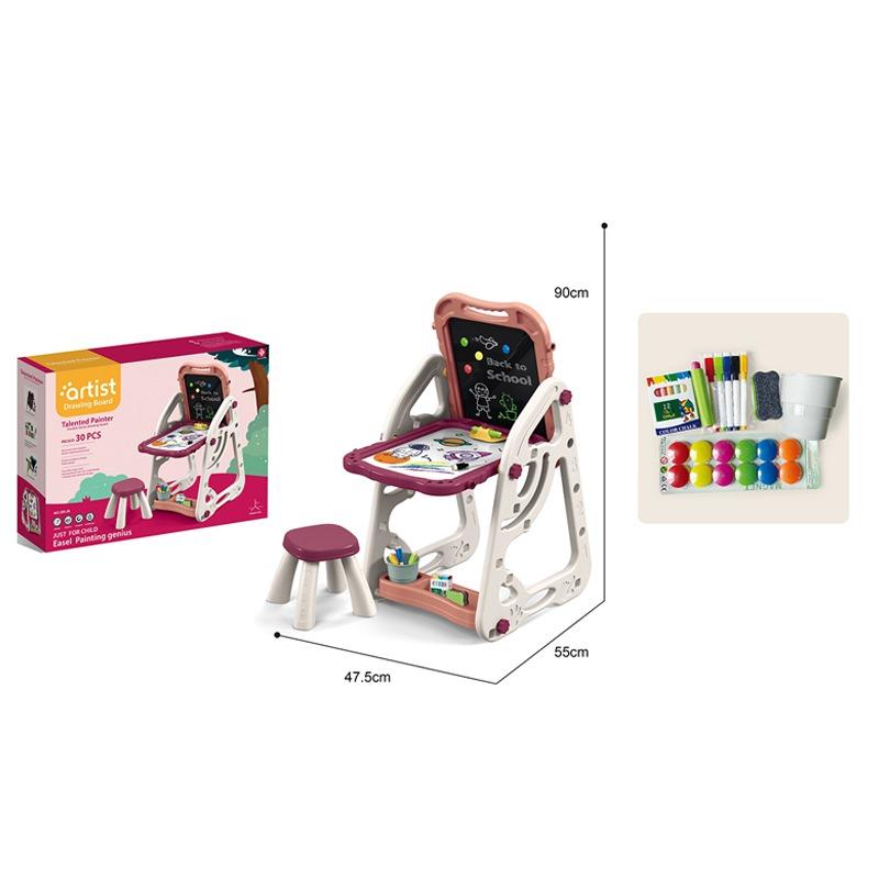 آرتيست - لوحة رسم فنية ذات دعم مزدوج الجانب لون وردي