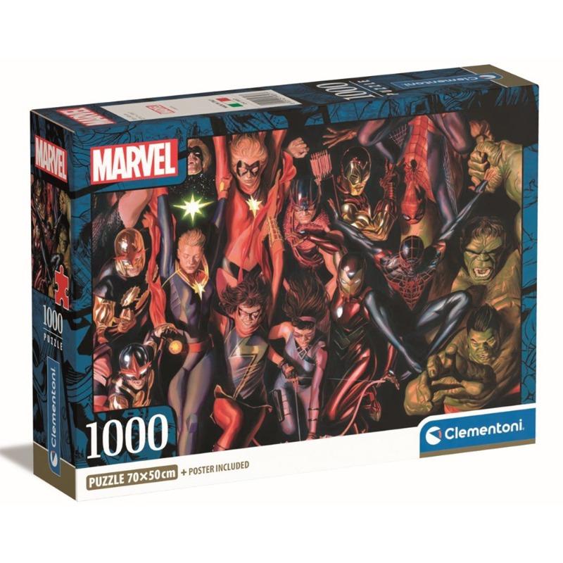 Clementoni Puzzle Marvel The Avengers – 1000 Piece.
