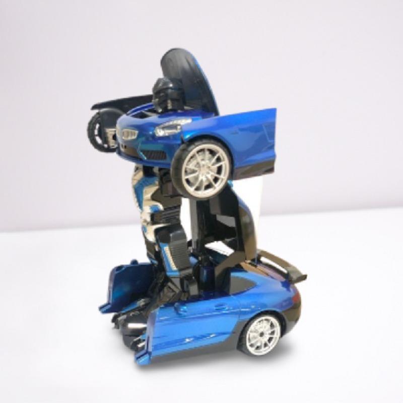 Car Transforming Robot Remote Control Toy - Blue