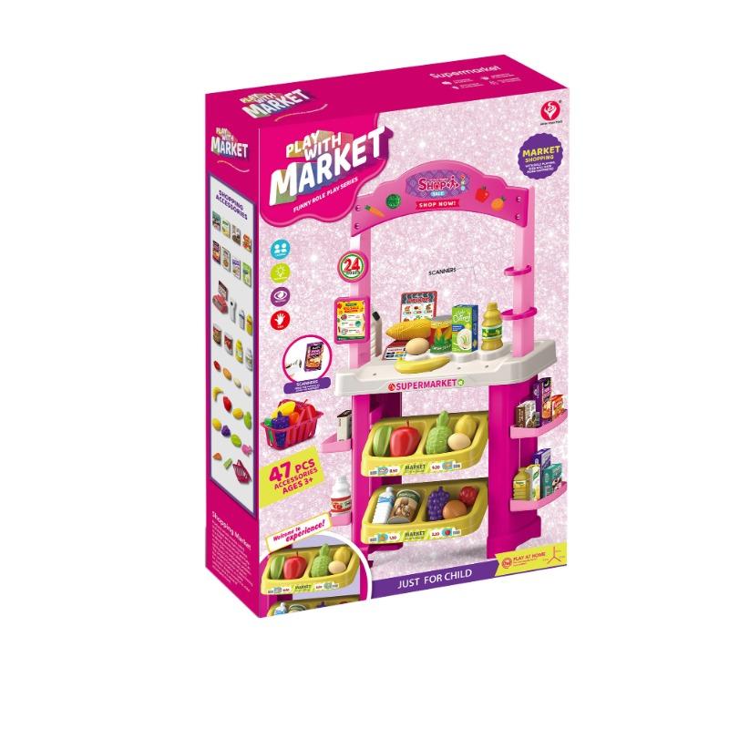 Supermarket Counter Set with Light and Sounds 47 Pcs
