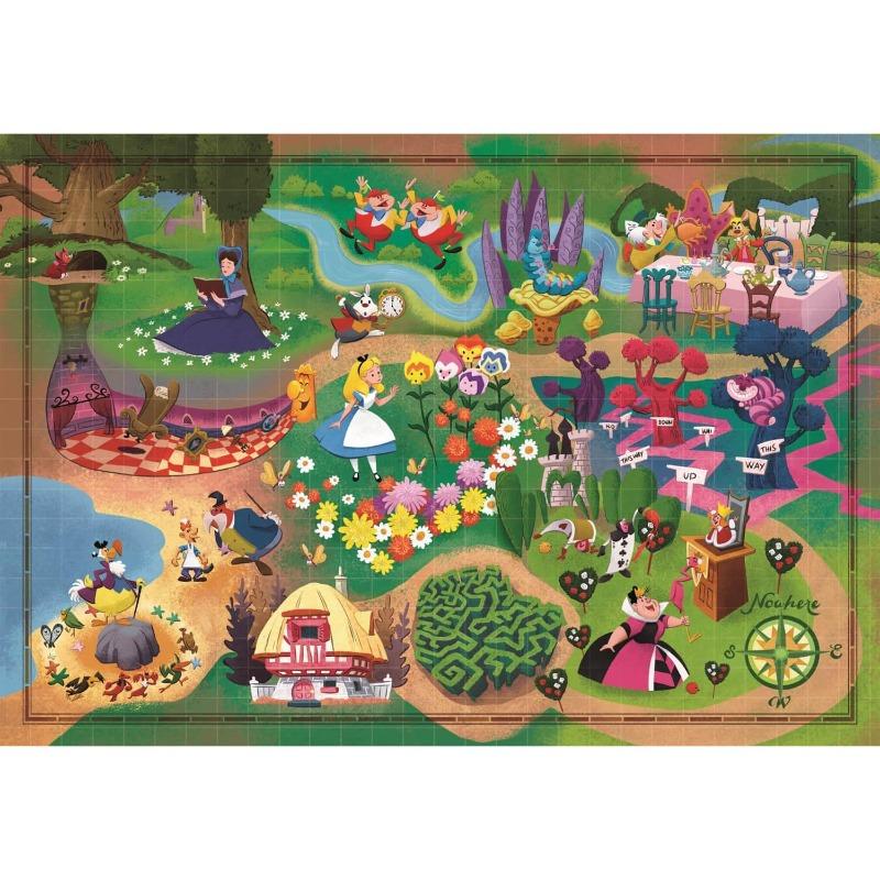 Clementoni World Map Puzzle Alice in Wonderland 1000pcs
