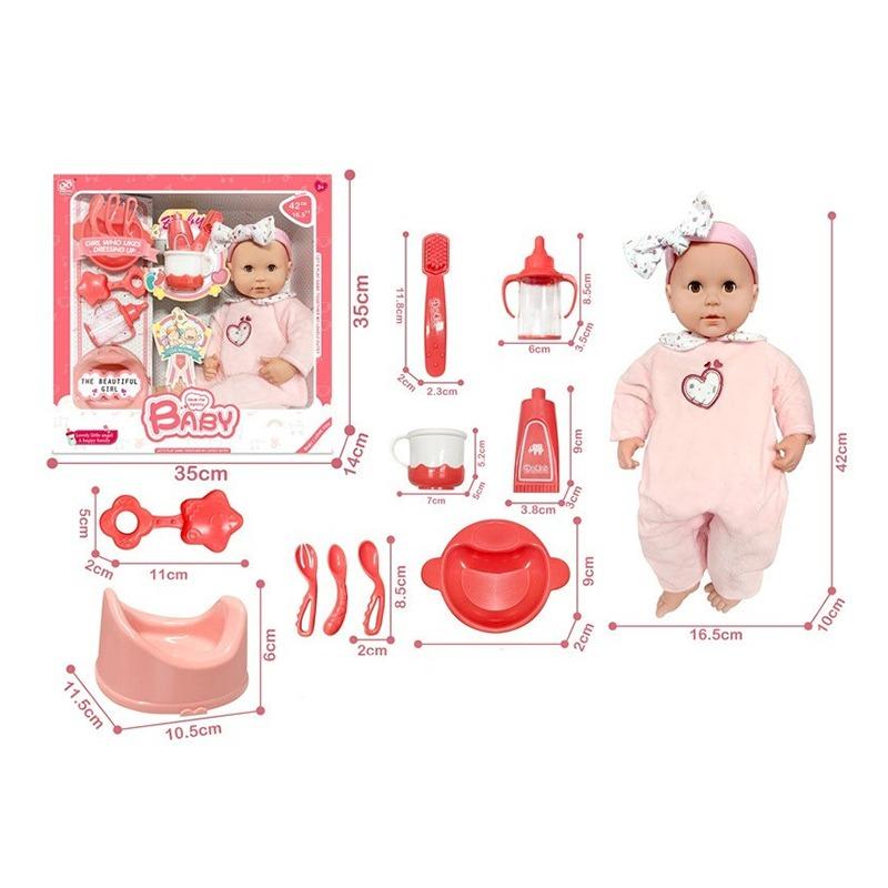 Xenlin Tong Pink Jumpsuit Baby Grooming Set With Care Accessories