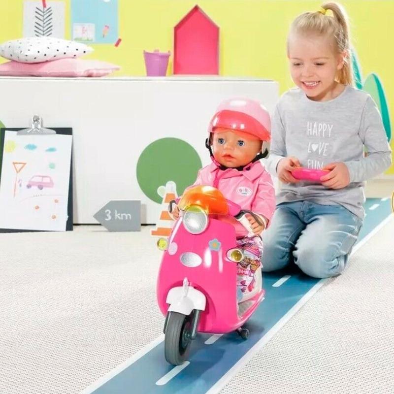 بيبي بورن - دراجة الدمى بجهاز تحكم عن بعد - لون وردي
