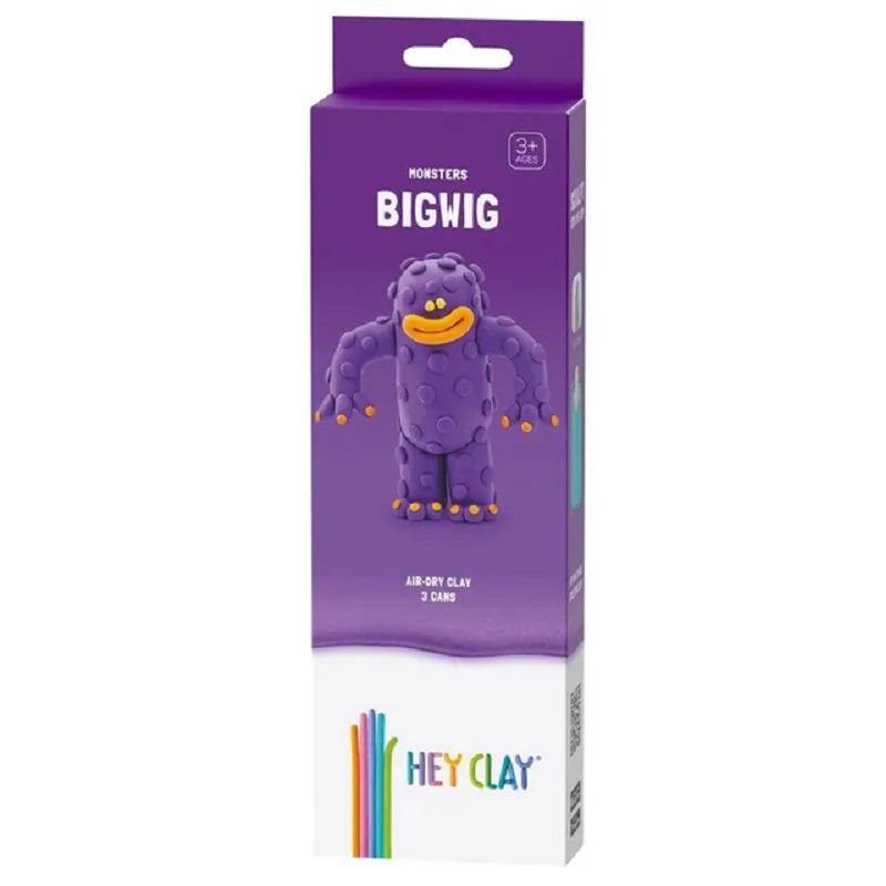 Hey Clay DIY Bigwig Plastic Modelling Air Dry Clay Kit - 3pcs