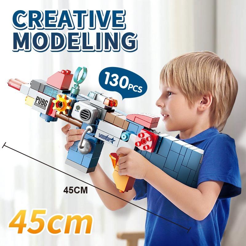 Feelo 5-in-1 Transformable Combat Gun Building Blocks Set | 130-Piece