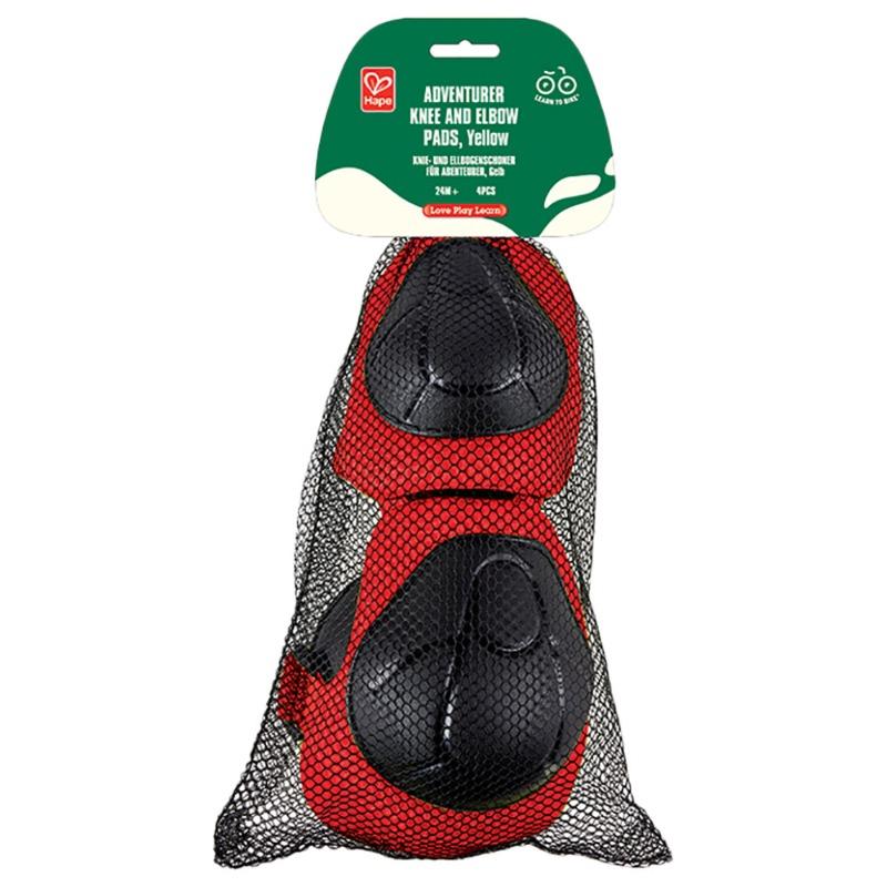 Hape Adventurer Knee And Elbow Pads 4 Pcs - Red