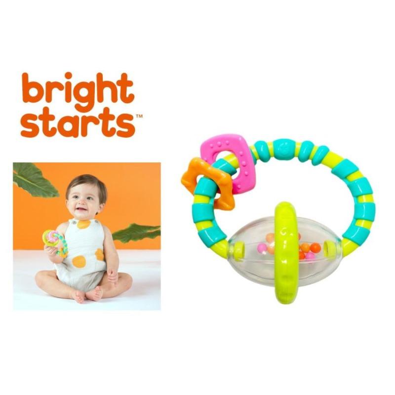 Bright Starts Grab Spin Rattle And Teether Toy