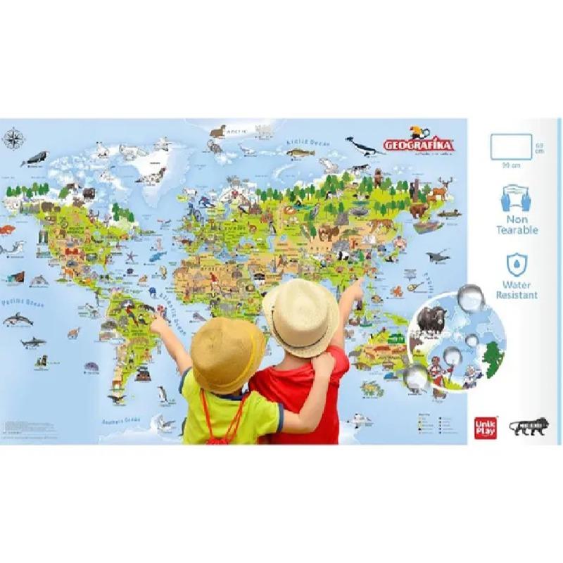 يونيك بلاي - لعبة خريطة العالم جيوغرافيكا