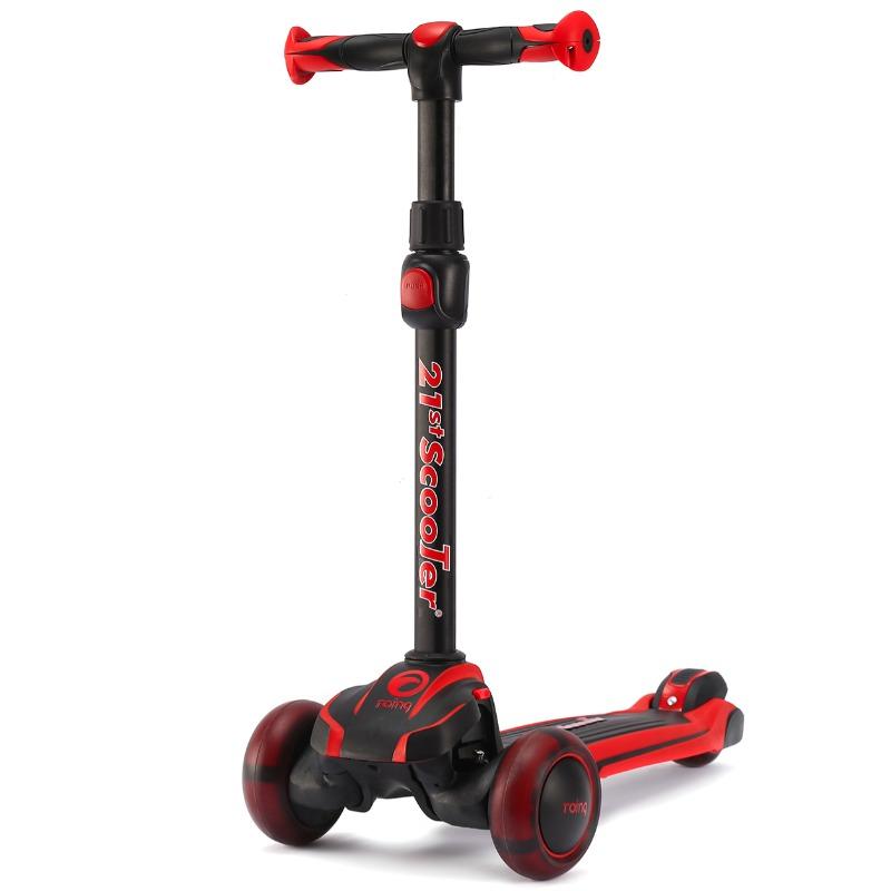 Ryin 3 Wheeled Twist Scooter - Red With Black