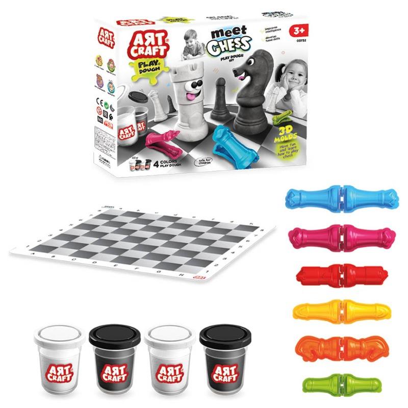 Dede Artcraft Meet Chess Play Dough Set - 11 Pcs