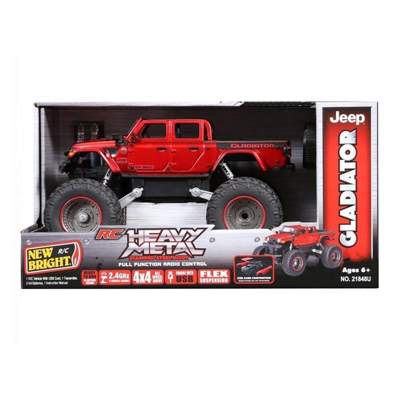 نيو برايت - شاحنة هيفي ميتال جيب جلادييتور بجهاز تحكم عن بعد