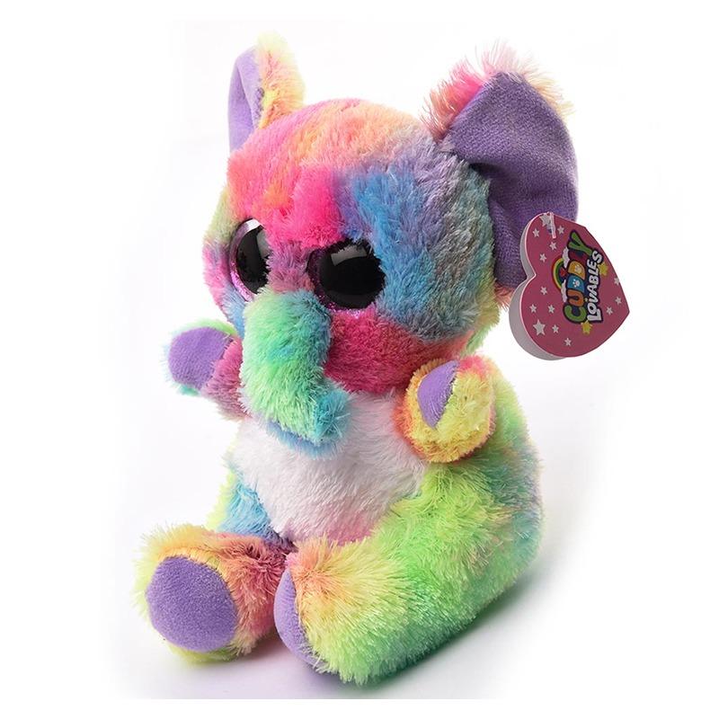 Cuddly Loveables Rainbow Elephant Plush Toy 15cm