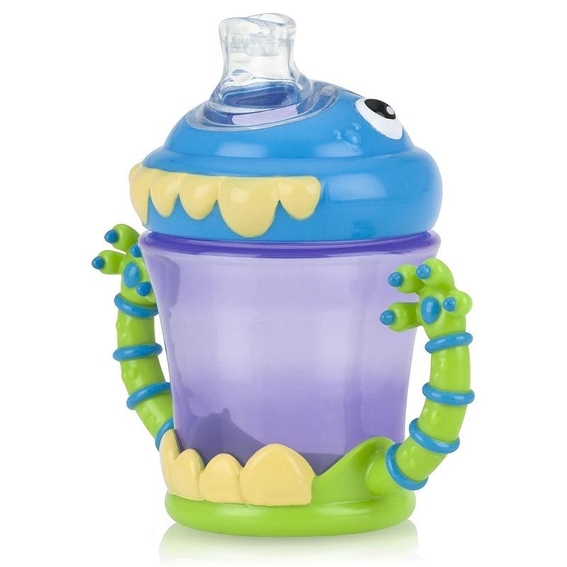 نوبي - كوب الأطفال بمقبضين بتصميم مونستر