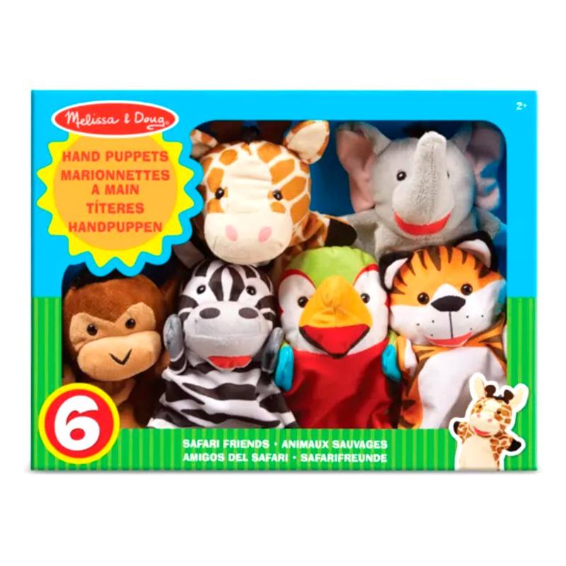 Melissa and Doug Safari Puppet Set 6 Pcs