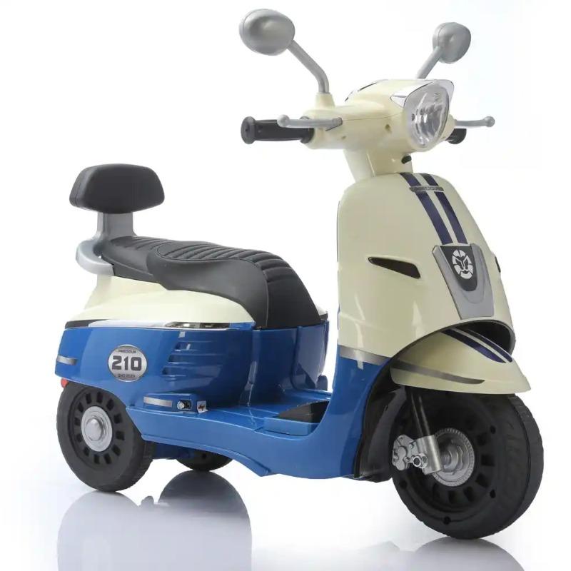 Tobbi Kids Vintage Vespa Motor Bike - Blue