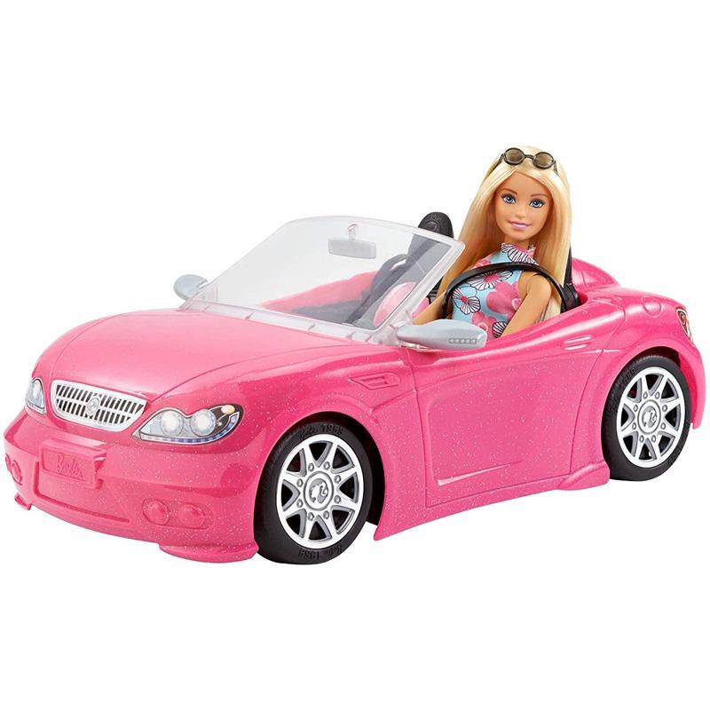 Barbie Glam Convertible Vehicle With Doll