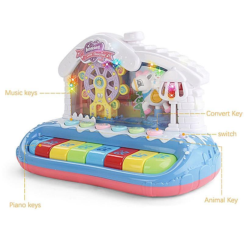 البيانو الموسيقي فير لون أزرق