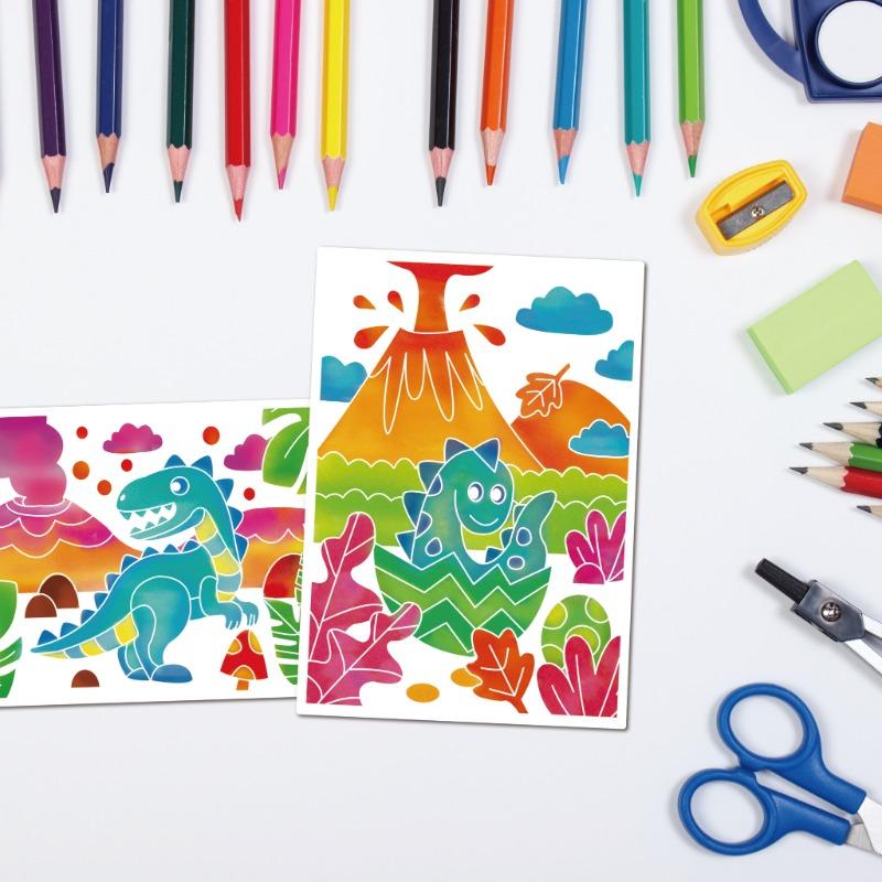 Sew Star Water Color Painting-Dino