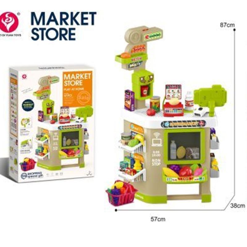 Supermarket Table Set with Lights and Sounds 67 Pieces