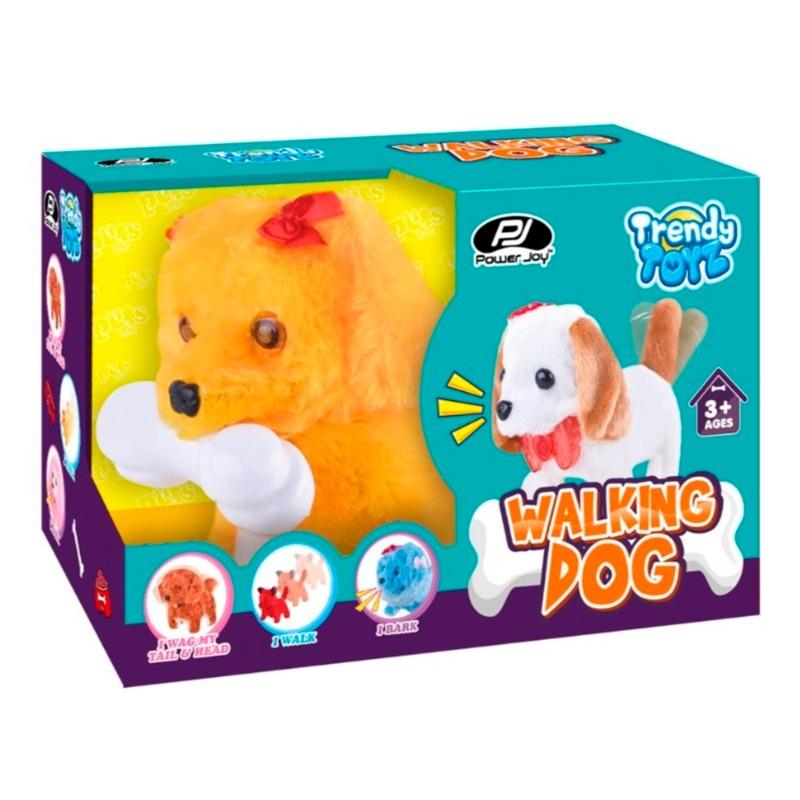 Power Joy Trendy Walking Dog Lights & Sound B/O