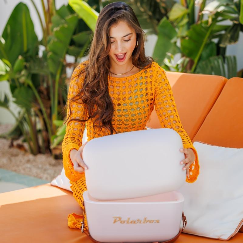 Polarbox Retro Cooler Box Perla Gold Edition – 12L