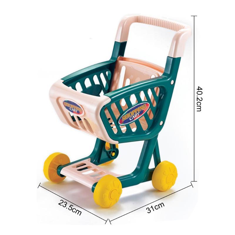 Shopping Cart Play Set with Dinosaur - Green