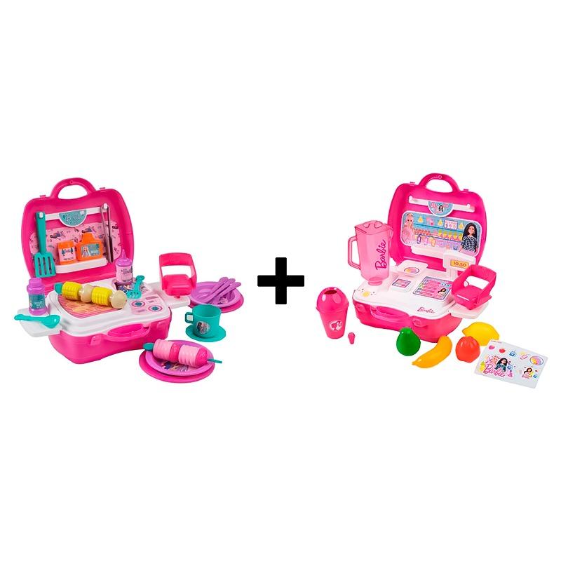 Buy 1 Get 1 Barbie Smoothie Station Playset + Barbie Glamping Play Set