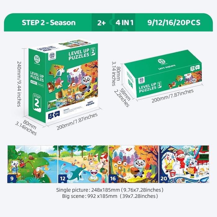 Level Up Puzzles Step 2 - Seasons 4 In 1
