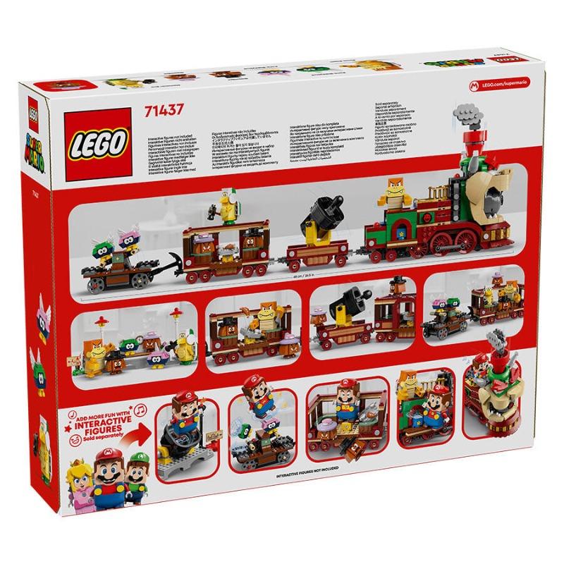 LEGO Building Super Mario The Bowser Express Train 71437
