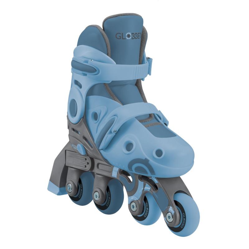 Globber 2 in 1 Adjustable Learning Skates for Kids – Ash Blue Size 29-32