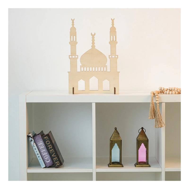 هلالفل - ديكور خشبي مجسم للمسجد