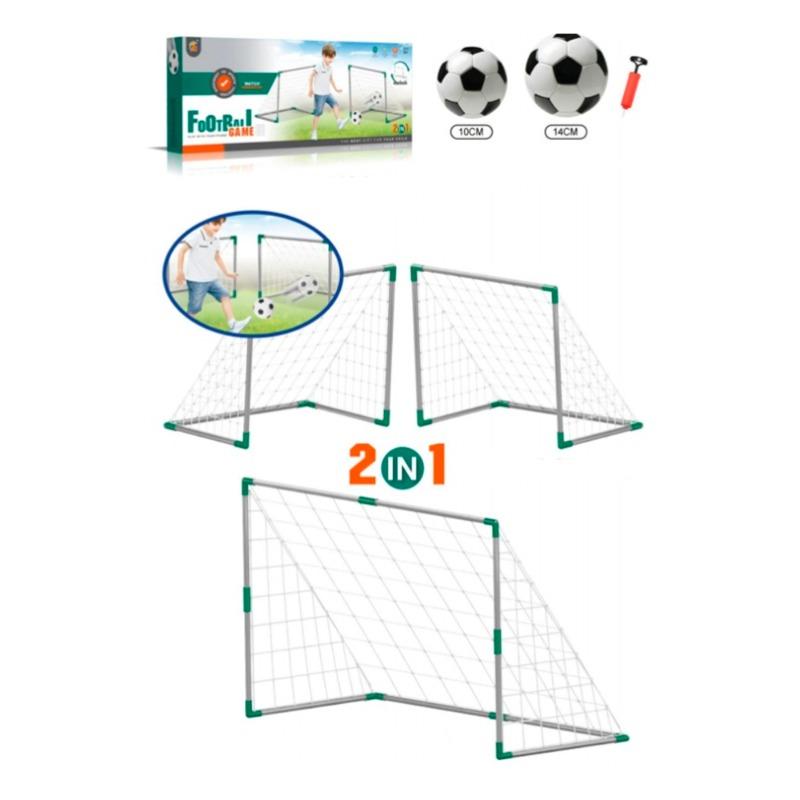 Football Goal Set - Green And Grey