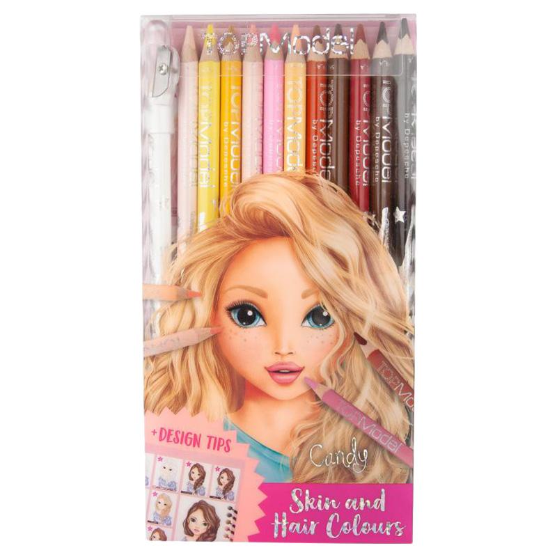 TopModel Coloured Pencil Set Skin And Hair Colours