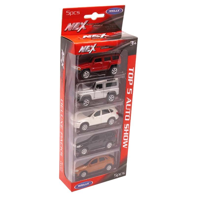 Welly Dicast Metal Scale Model Car Set - 5 Pieces