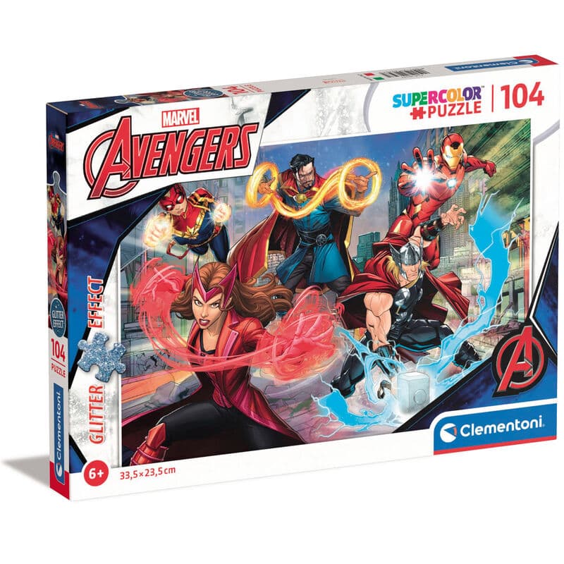 Clementoni Marvel Avengers Glitter Effect - 104 Pcs