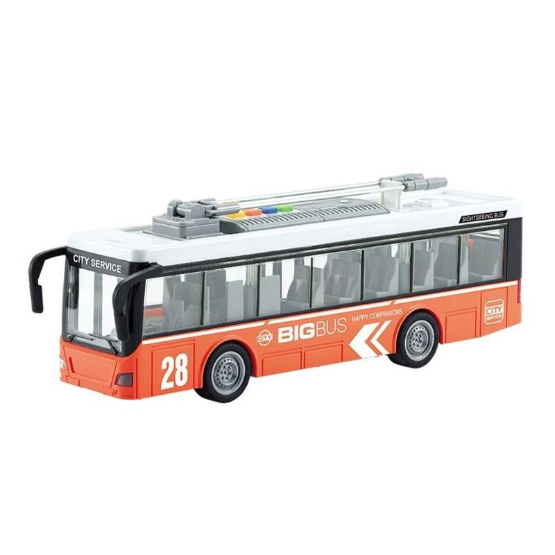 ويني - حافلة ذات الطابق الواحد مع الضوء والصوت لون برتقالي