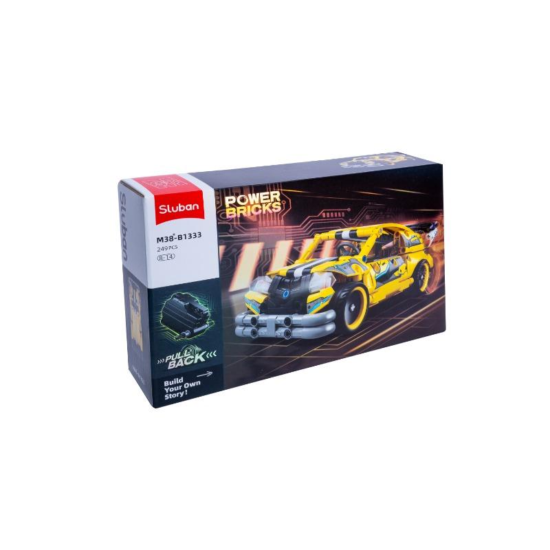 POWER BRICKS Sports Car Pull Back Building Set 249 pcs