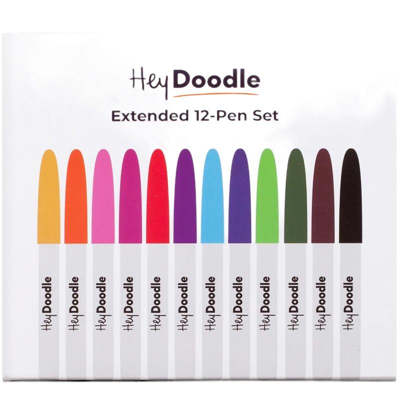 هاي دودل - مجموعة أقلام تحديد 12 قلم