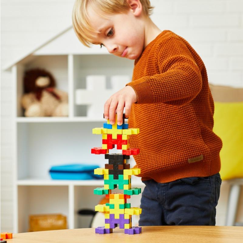 Little Builder Bundle (Plus-Plus BIG Building Set + Frank Match It Puzzle)