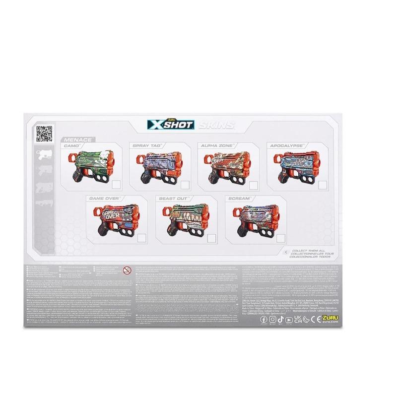 X-Shot Skins Menace 4 pcs Combo Pack