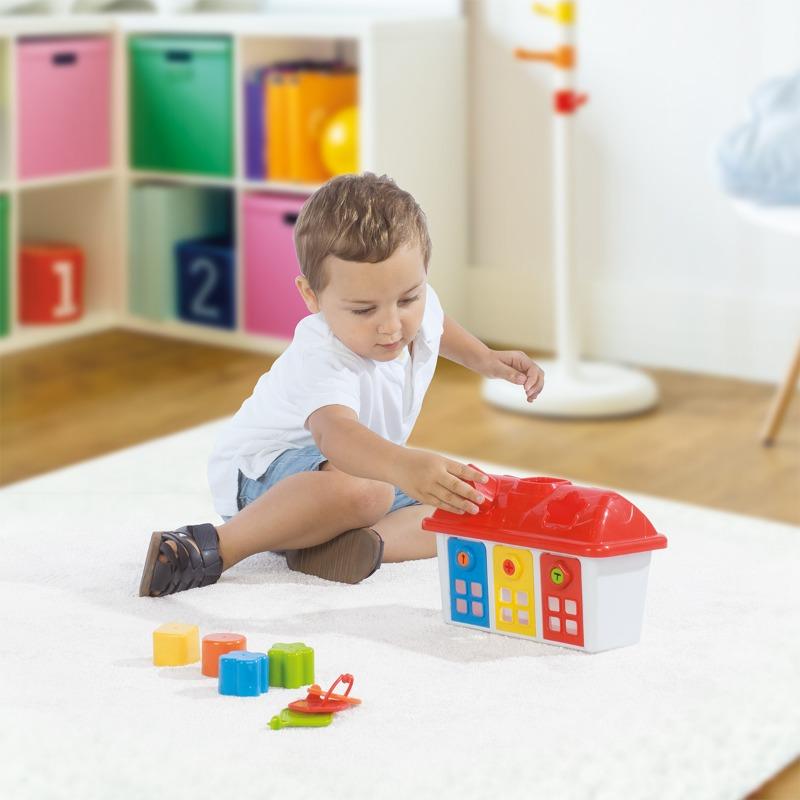 Dolu - Shape Sorter Happy House With Lockable Doors