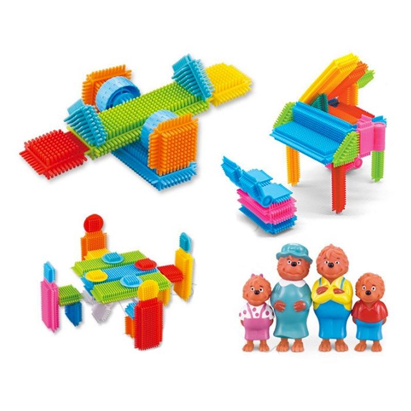 مجموعة كتل البناء المتشابكة 104 قطعة