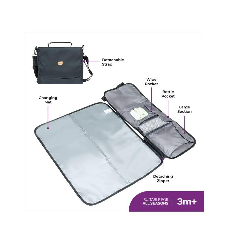Moon Portable Diaper Changing Station Waterproof Foldable Baby