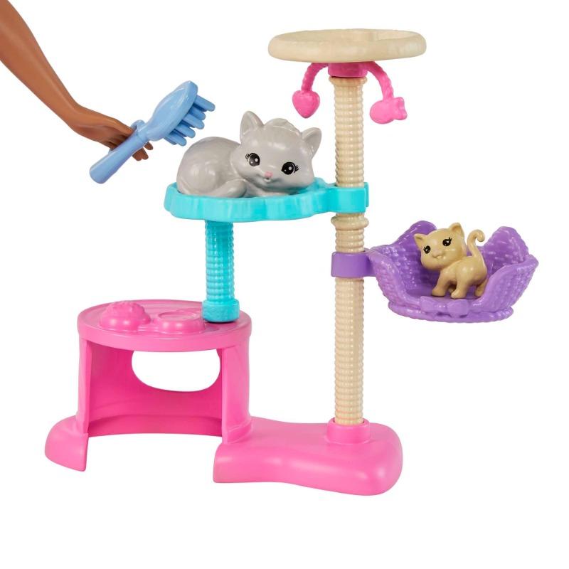 Barbie Kitty Condo Doll and Pets Cat Tree Playset
