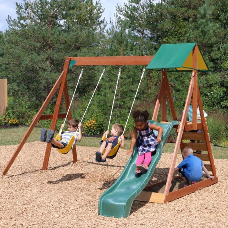 KidKraft Sunview Wooden Swing Playset