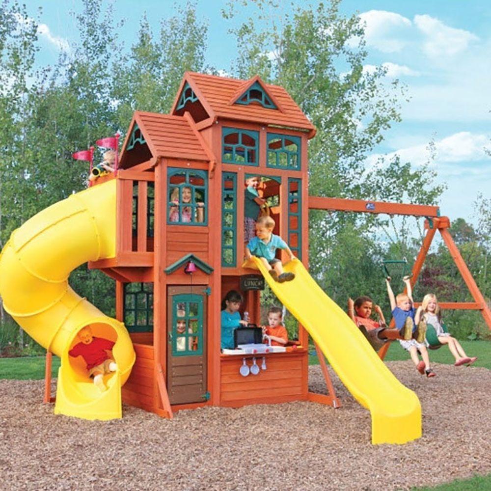Kidkraft Canyon Ridge Wooden Swing Set