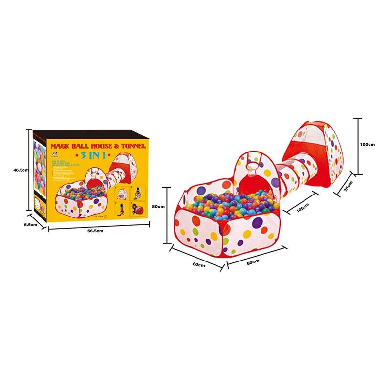 Magic Ball House And Tunnel With 100 Balls