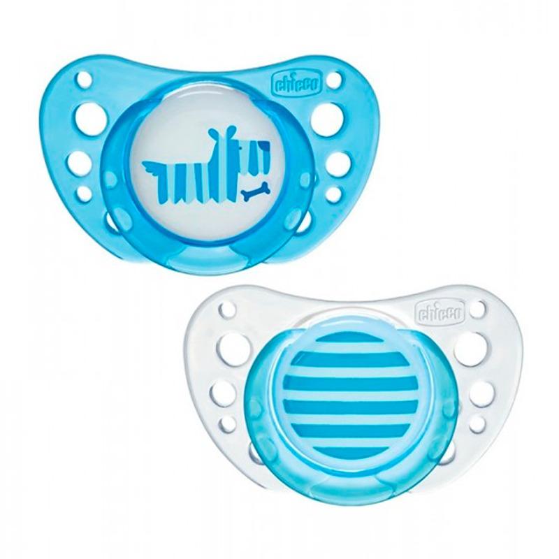 Chicco 2 Pcs of Soother PhysioForma Air - blue
